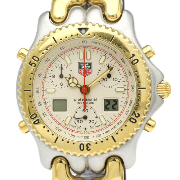 TAG HEUER Other - TAG HEUER Sel Chronograph Gold Plated Steel Mens Watch CG1123